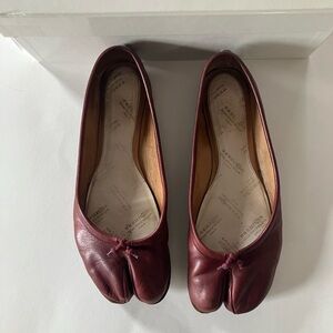 Women's Maison Margiela Tabi Ballerina Leather Flats